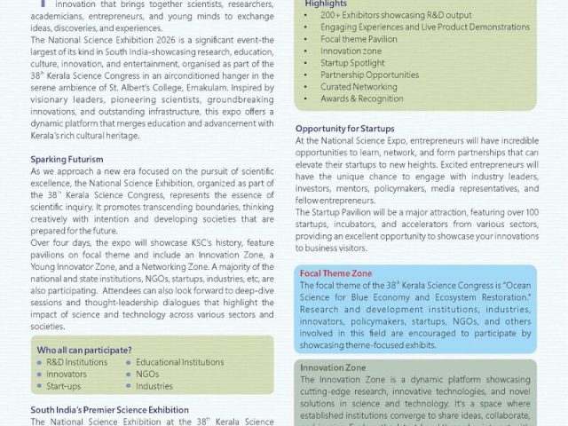 38th Kerala Science Congress