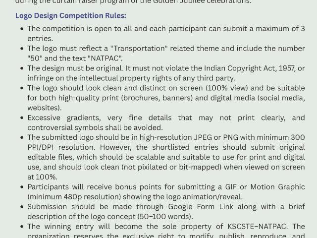 Golden Jubilee Celebration – Logo Design Competition