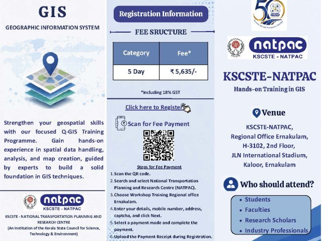 5 -day hands-on GIS Training Program